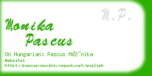monika pascus business card